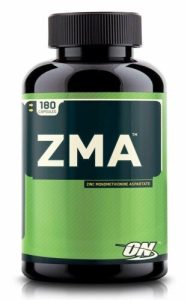 Svart burk med ZMA-kosttillskott för sömn och återhämtning.
